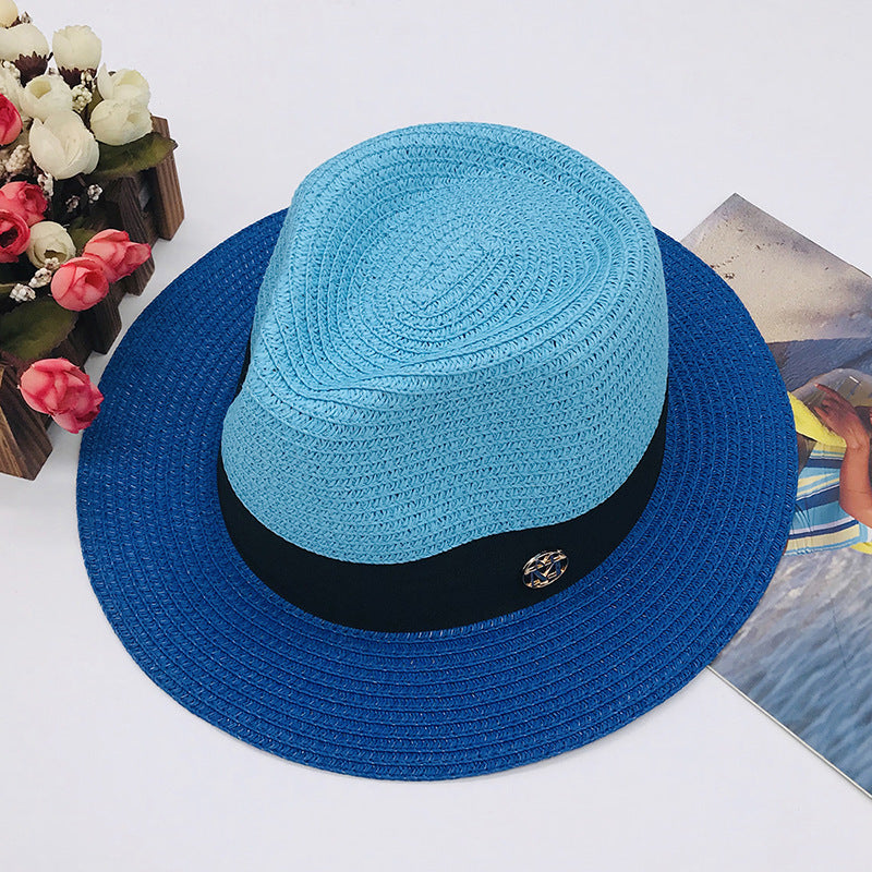 "Touch of Spring" color combo Straw Sun Hat
