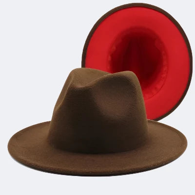 "Flashy" Two-Tone Stylish Fedora