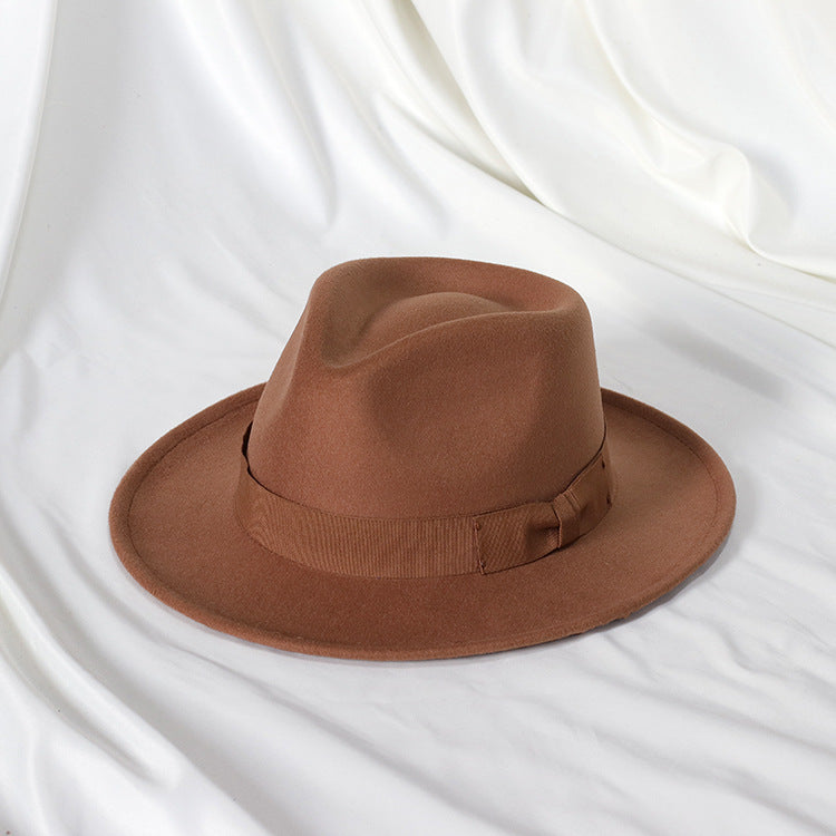 "Classic Man" Fedora Hat w/ Bowknot Band