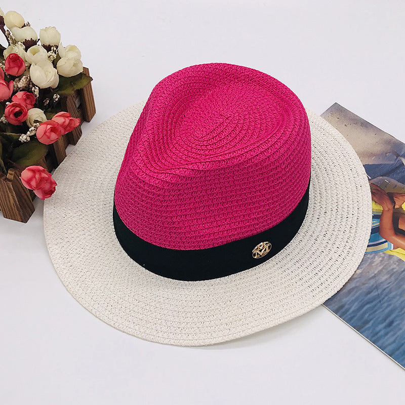 "Touch of Spring" color combo Straw Sun Hat