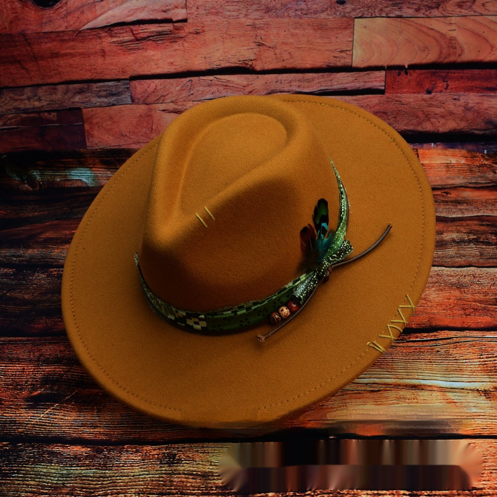 "Old West" Style Fashion Fedora w/ custom band