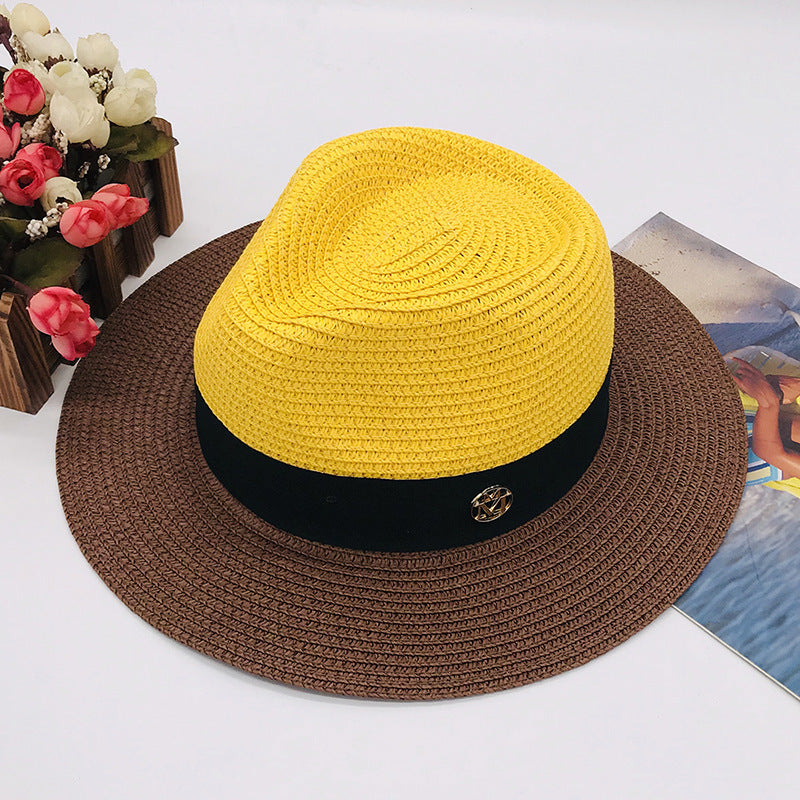"Touch of Spring" color combo Straw Sun Hat