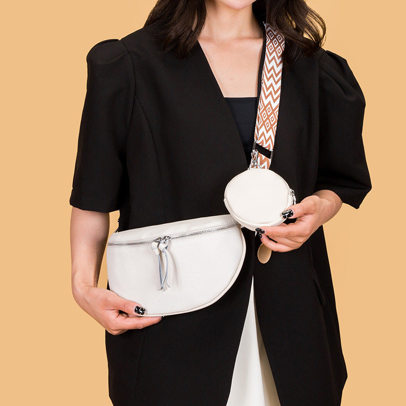 "Elegant" Genuine Leather Fashion Crossbody Bag
