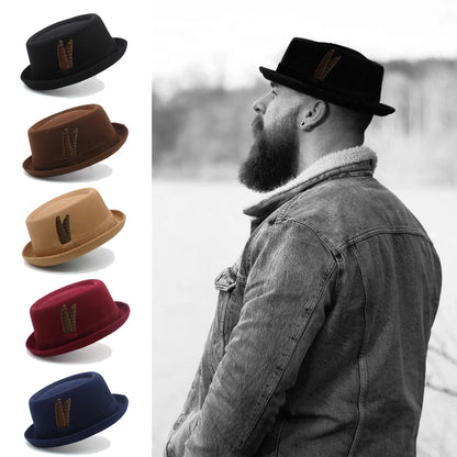 "Stingy-Brim" Fedora w/ feather