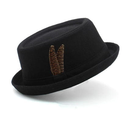 "Stingy-Brim" Fedora w/ feather