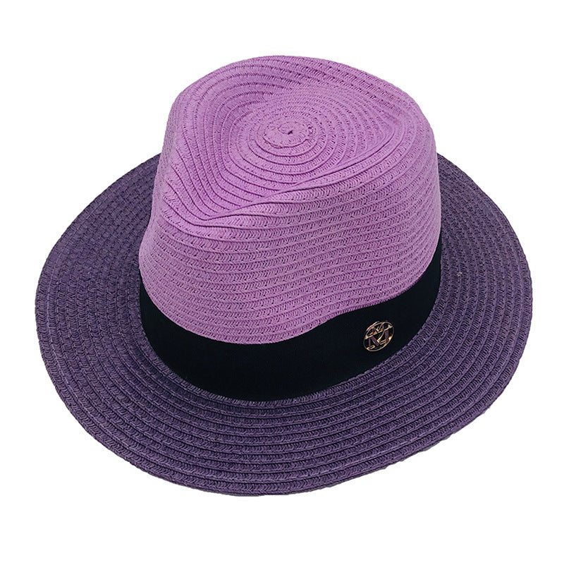 "Touch of Spring" color combo Straw Sun Hat