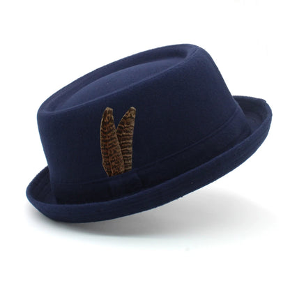 "Stingy-Brim" Fedora w/ feather